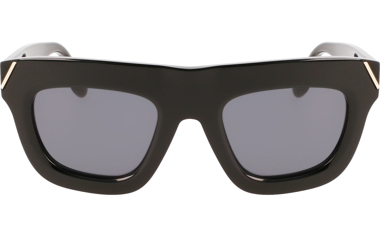 Victoria Beckham Mini Visor Sunglasses in Black-Green