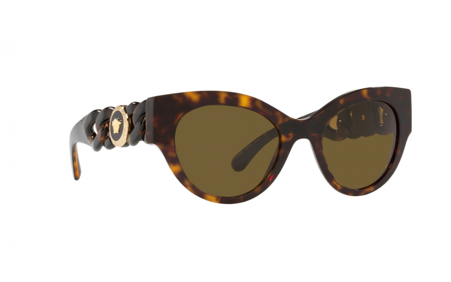 NEW Versace VE4368A-108/73 Havana Sunglasses 