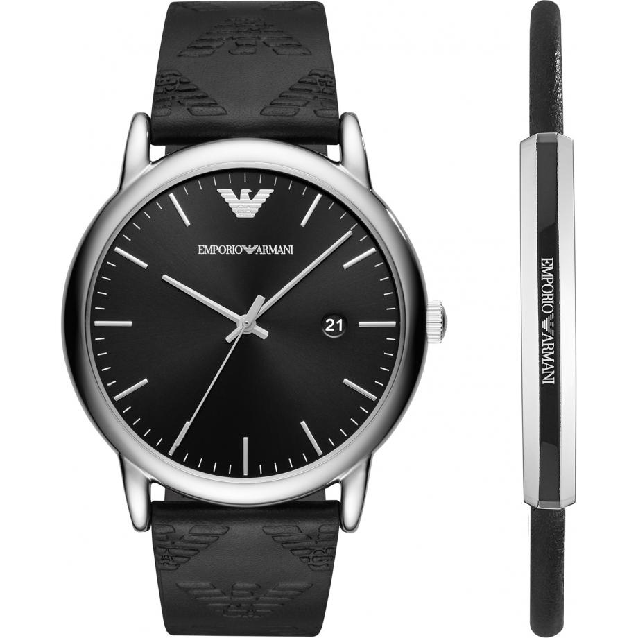 emporio armani watch set time
